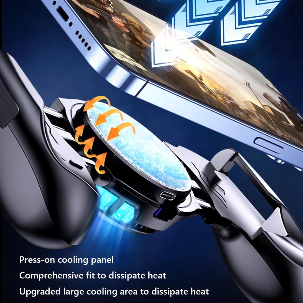 Mobile Phone Radiator Stretching Game Controller with Cooling Fan Phone Game Controller Stretch Up To 174mm for Android & IOS