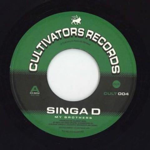 7inch Record SINGA D / MELLOW VIBES ALL STARS - My Brother / My Brothers Dub CULT004 Cultivators Rec 2018 Europe Reggae, Ska & Dub