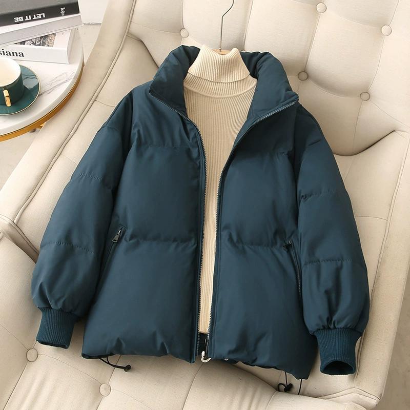 Parkas Women Coat Jacket Autumn Winter Keep Warm Puffer Jacket Stand Collar Harajuku Outwear Loose Padded Vest Korean Fall