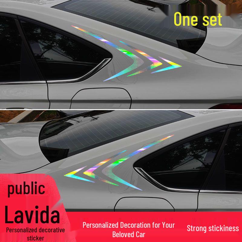 Individualūs galiniai šoniniai sparno lipdukai Volkswagen Lavida