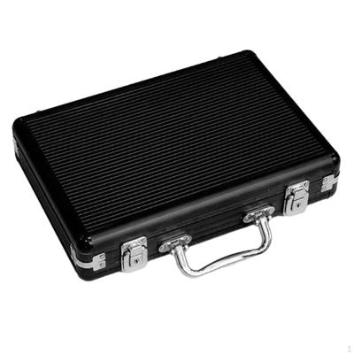 Chip Case Storage Container Card Holder Casino Token Playing Games Solid Aluminum