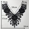 Black And White I Polyester Thorn Hollow Embroidered Collar-Shaped Sewing Lace Diy Decorative Cheongsam Dress Clothing Accessories Accessories