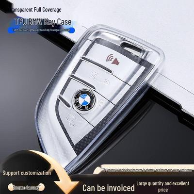 Ultra-Thin Transparent BMW Key Case for 1-7 Series & X Models