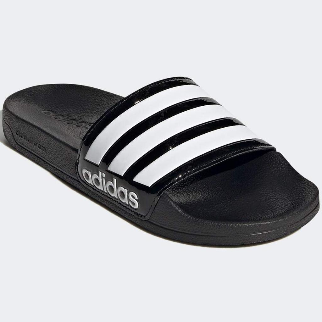 Adidas Adilette sprchové sandály W ADILETTE SPRCHOVÉ PÁSKY Základní bílá FZ2852 Autentický produkt Adidas Japonsko [Adidas] Černá/Obuv 27.0cm