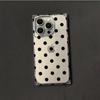 Transparente Quadratische Rückseite Röhrenhülle Schutz Für iPhone 15 Plus 14 Pro Max 16 ProMax 13 12 11 Anti-Sauerstoff, Schwarzes Punktmuster Hülle