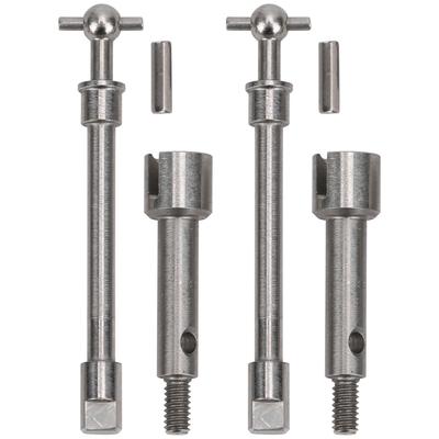 Stainless Steel Front Drive Shaft Dog Bone Replacement for Axial SCX24 90081 124 RC Car