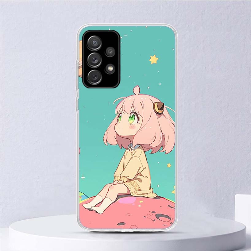 S-Spy Family Anya Soft Case For Samsung Galaxy A52 A42 A32 A22 A12 A02S Phone Cover A50 A51 A70 A71 A41 A31 A21S A40 A30 A20E A1