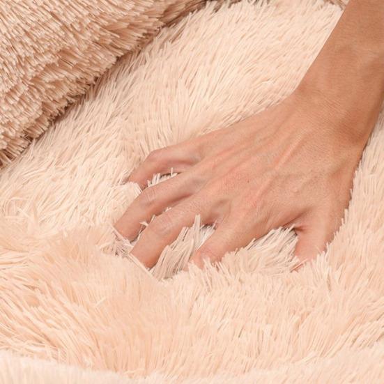 Plush Cat Calming Bed Dog Donut Raised Head And Bed with Cute Shape Neck Support Pads