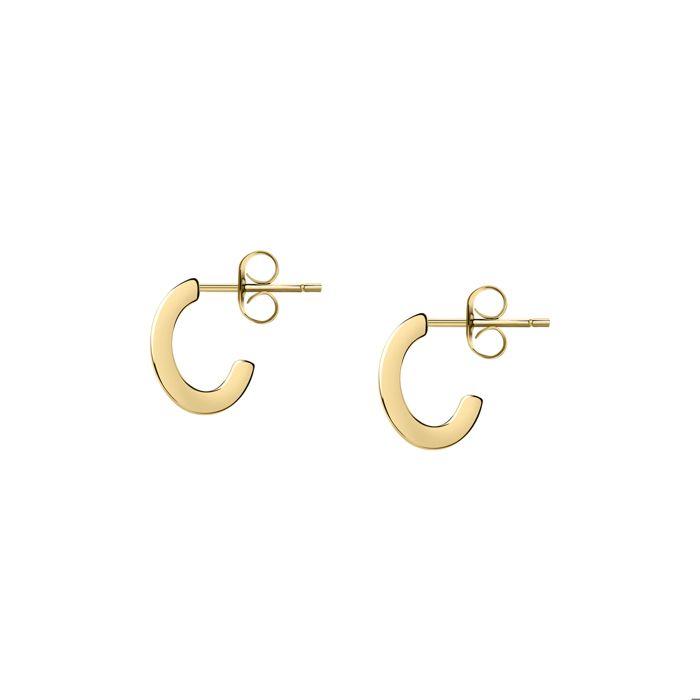 Boucles d'oreilles en acier et cristal - SAUP05