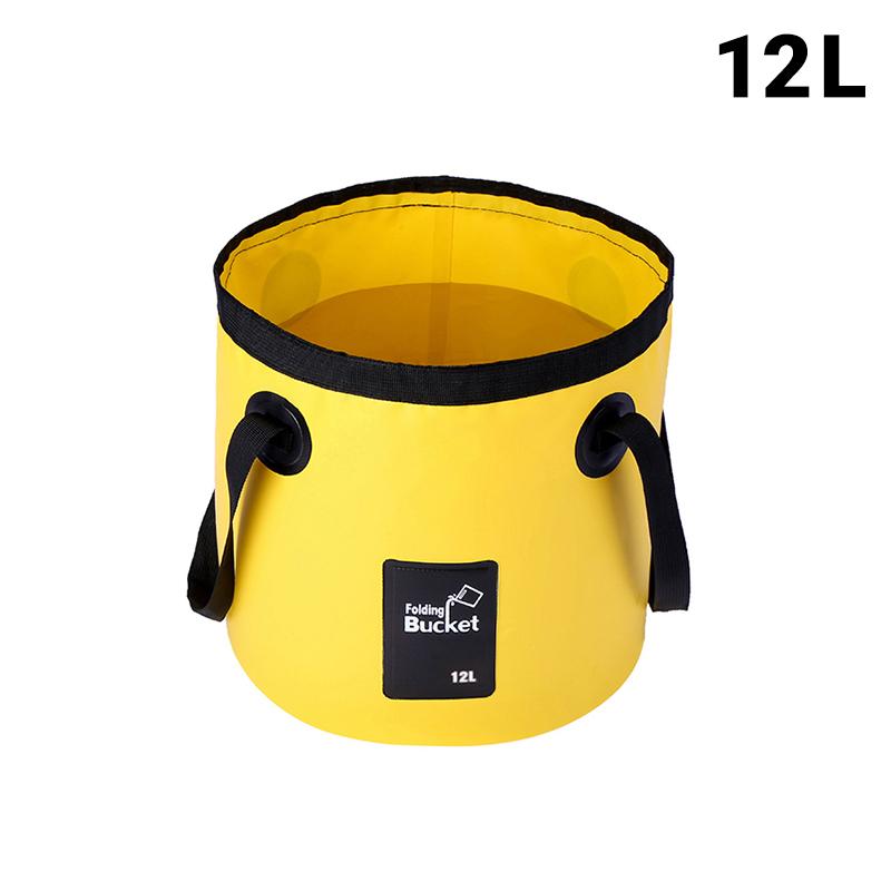 Portable Foldable Water Bucket Multifunctional Outdoor Camping Washing Bag Car Wash Bucket Collapsible Sink