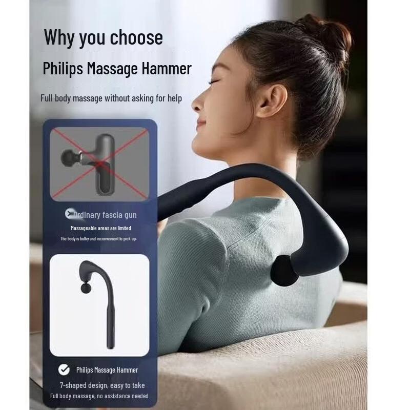 Philips Upgraded Fascia Gun Muscle Massager CN plug (adapter included)