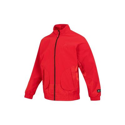 Kurtka Tkana CM Comfort Casual Stójka Jednolita Męska Odzież Wierzchnia Czerwona HZ3039