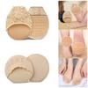 1 Pair Half Toe Socks Women Lace Toe Topper Socks No Show Liner Invisible Toeless Socks Forefoot Non-Slip Insoles Pads