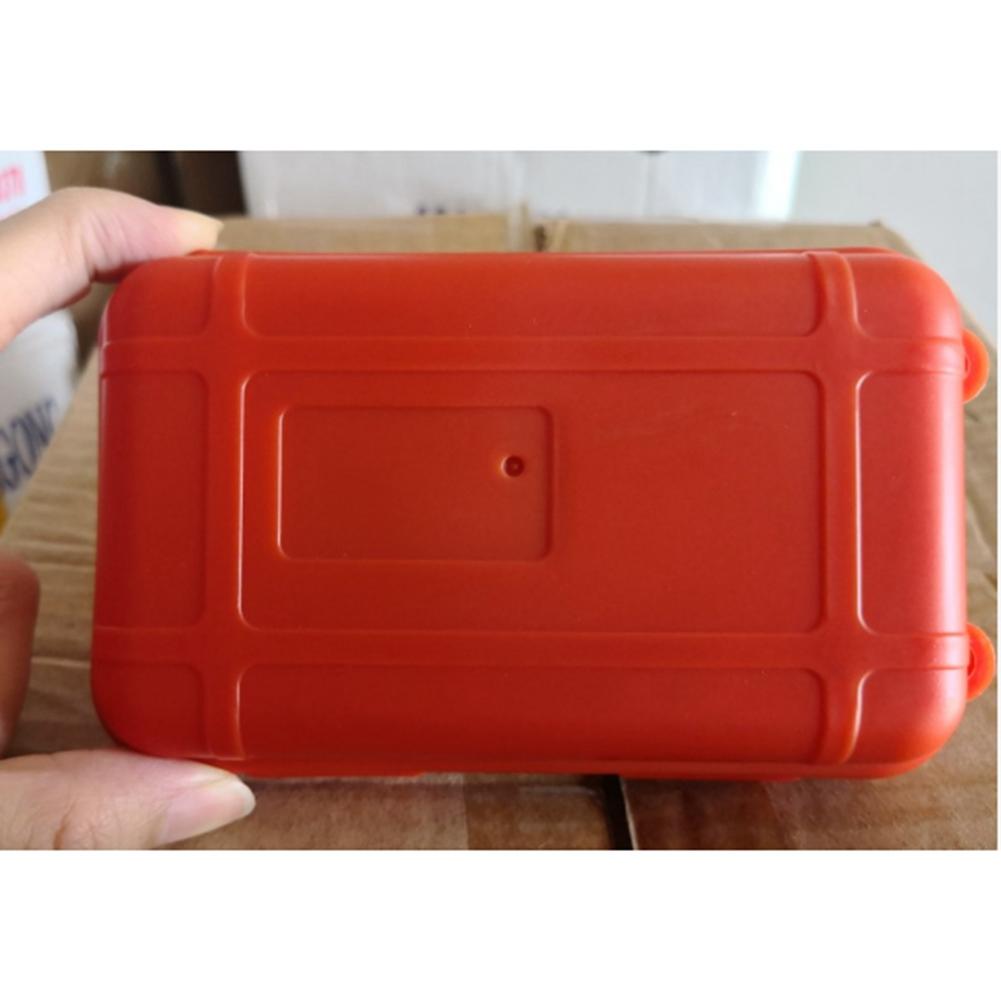 Outdoor Survival Storage Case Waterproof Shockproof Camping Travel Container Box(Orange)