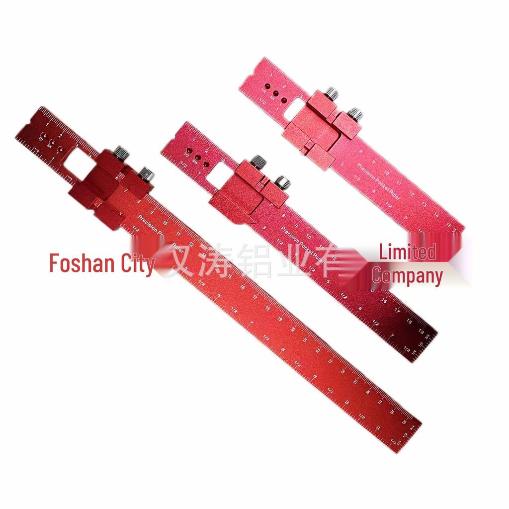 Aluminum Alloy T-Square Woodworking Marking Locator and Stop Block