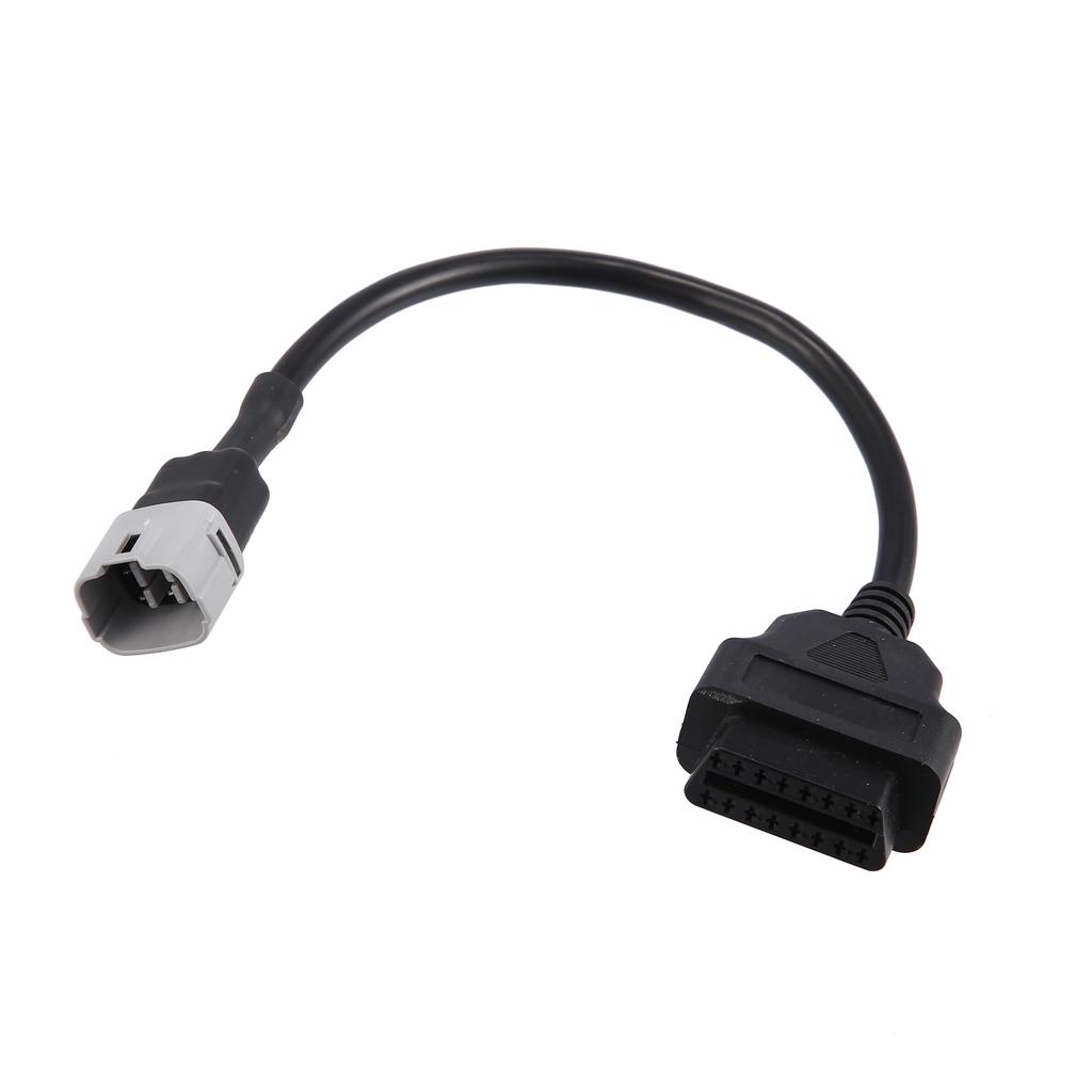 ACROPIX 34.5cm 1.13ft 6pin to OBDII Cable Cord Diagnostic Adapter Cable Motorcycle OBD2 Scanner