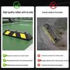 Rubber Parking Wheel Stopper: Anti-Collision PVC Wheel Limiter for Garages