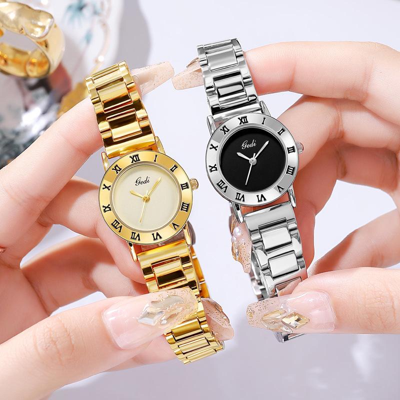 Medieval Simple Steel Belt Watch Women'S High-Value Waterproof Women'S Watch Stainless Steel Waterproof Quartz Watch