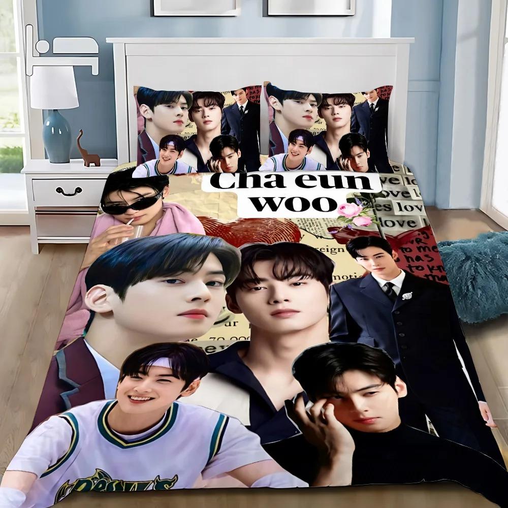 True Series Hwang in Youp Cha EunWoo 3D Printed Bedding Set Michael Singer Dance Duvet Cover Pillowcases for Girl Boy Gift