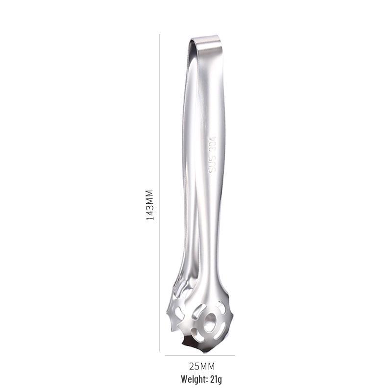 304 Stainless Steel Barbecue, Steak, Bread, Ice, and Sugar Cube Food Tongs