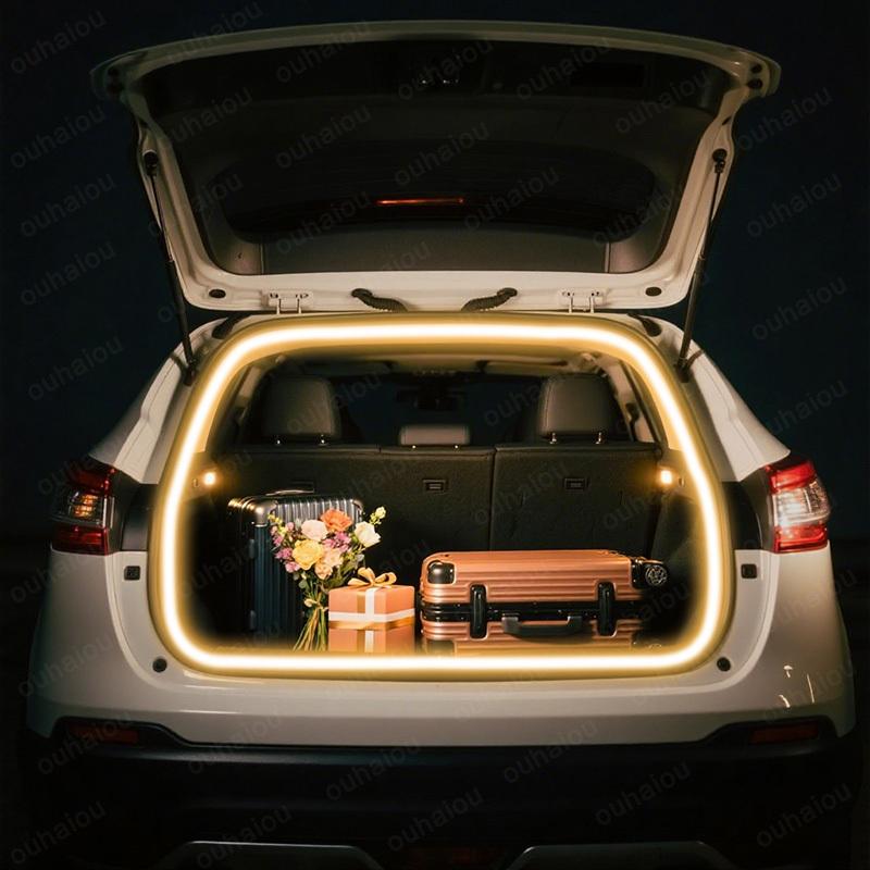 FOR 2006-2022 NISSAN QASHQAI trunk light modification light Atmosphere lights White warm white Rear Trunk LED Light Bar