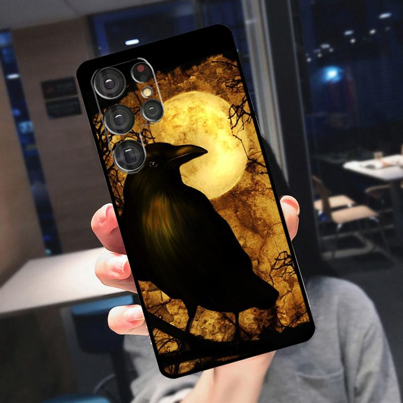 The Raven Halloween Cover For Samsung Galaxy S25 Ultra S24 S22 S21 S23 Plus S20 FE S9 S10 S24 FE Phone Case