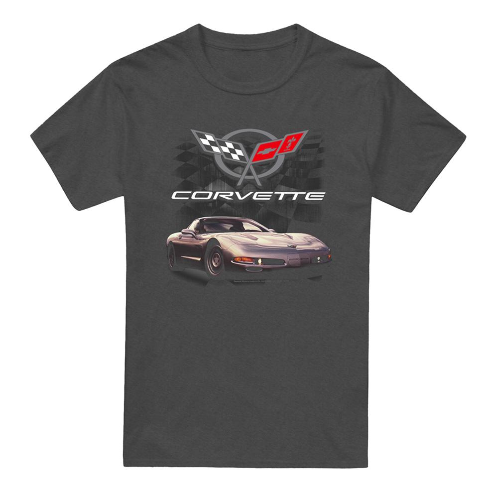 Chevrolet Unisex Adult Checkered Past Heather T-Shirt