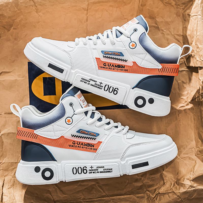 Fashion Sneakers Men Casual High Top Board Shoes Vulcanized Shoes Male Walking Sport Shoes Outdoor Sneakers Male Soft Sole Walking Shoes