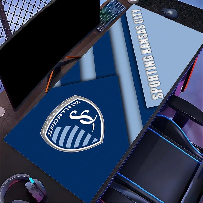 Sporting Kansas City Print Cushion Non-slip Laptop Tablet Big Mousepad XXL Mat Mini PC Playmat With Lock edge