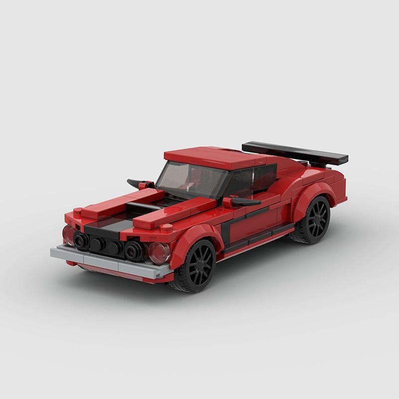 Technical Speed Car MOC City Racing Car Rally Building Blocks Bricks Set Retro Ornament Diy Toys For  Kid Adults Birthday Gifts