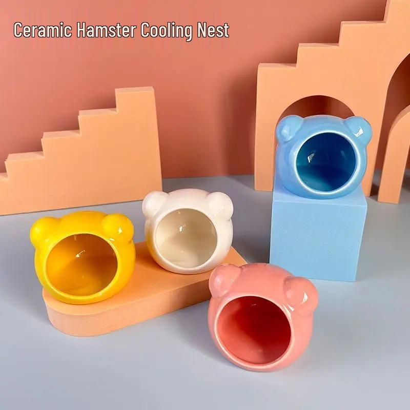

Новичок 0.45: Летнее охлаждающее гнездо для хомяков и карликовых морских свинок - Защита от жары и комфортный домик 1 Ceramic Hamster Nest - Mixed Color