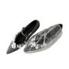 Sheepskin version~ Japanese sequined flower shallow mouth temperament Mary Jane shoes women's new French inner height-increasing pointed single shoes