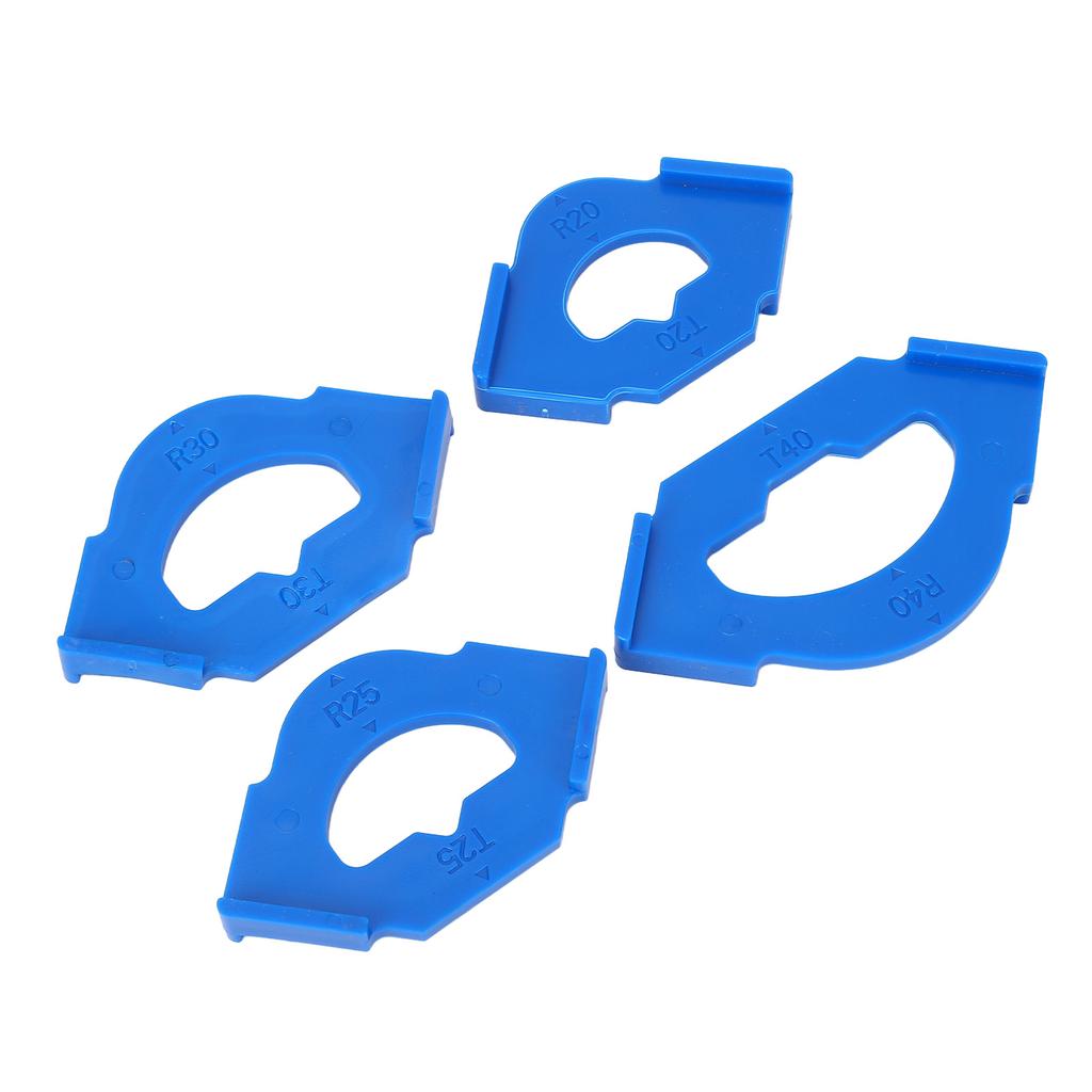 4Pcs Woodworking Round Corner Radius Template Plastic R20T20 R25T25 R30T30 R40T40 Quick Release