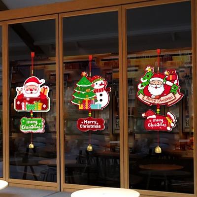 Merry Christmas Handmade Christmas Wind Chime DIY Bell Xmas Window Ornament Door Hanging Xmas Decoration