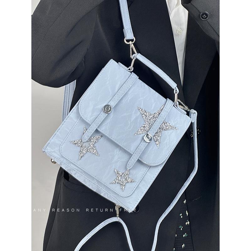 

Рюкзак Silver Star Женский 2025 Новый Класс Рюкзак для Поездок на Работу Многофункциональный Большой Вместимости Сумка на Одно Плечо Кроссбоди синий