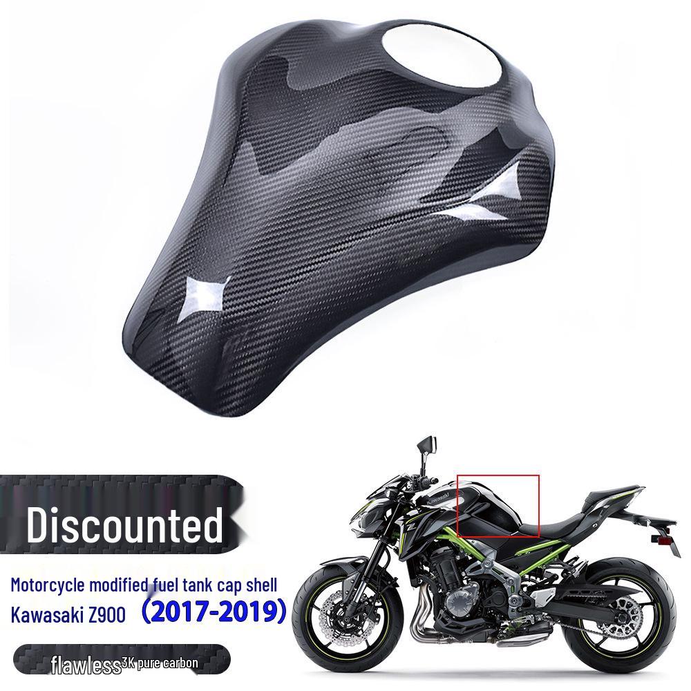 Kawasaki Z900 Carbon Fiber Fuel Tank Cover 2017-2019 - Clearance Sale