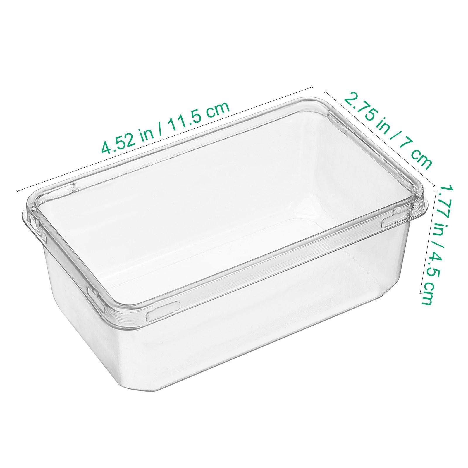 10Pcs Lightweight Sturdy Clear Cake Box Pet Material Tiramisu Holder Mousse Cake Container Portable Dessert Packaging Box Set