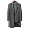 Men's Thickened Wool Trench Coat - Mid-Length, Autumn/Winter Business Style