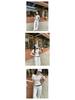 2026 Korean Style Lyocell Tencel Swing Neck Drawstring Short Sleeve Slim Fit Summer Top