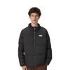 Skechers Letter Print Stand Collar Short Sleeve Cotton Jacket Unisex Jacket Carbon-Black L423U101-0018