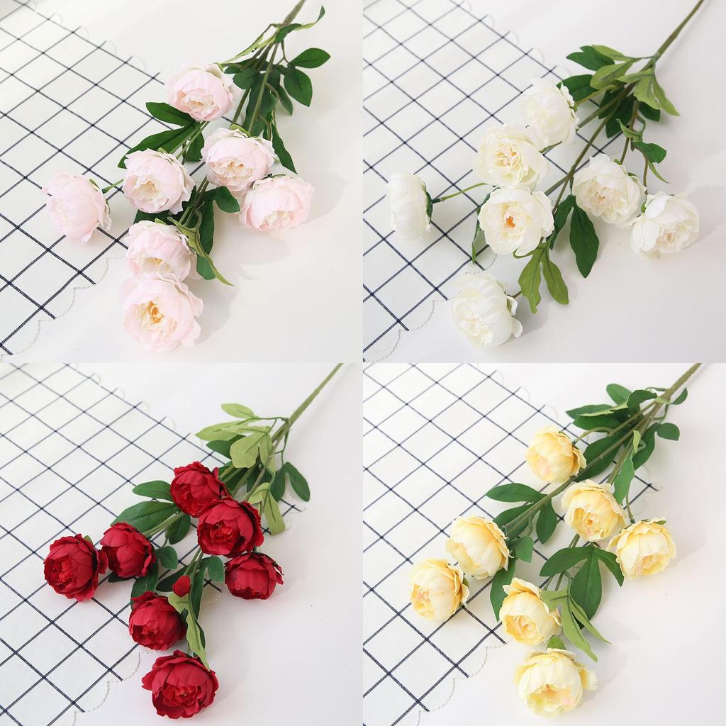 Elegant Silk Peony Artificial Flowers For Wedding Decor And Home Arrangements