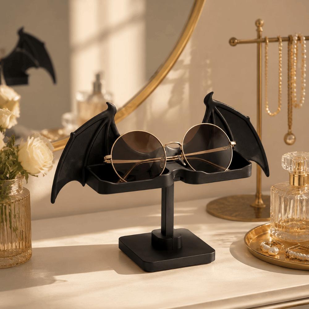 Halloween Ornaments Storage Rack Bat Wing Jewelry Display Stand Eyeglasses Holder Bedroom Decor