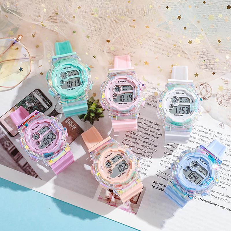 Fashion Kids Watches LED Digital Watch for Kids Boys and Girls Sports Clock Alarm Luminous Students Electronic Wristwatch Gifts