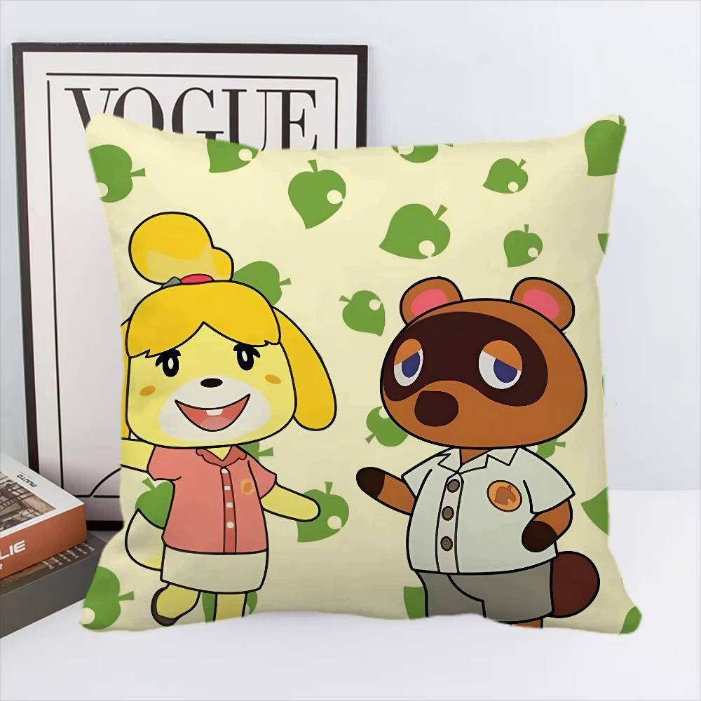 Game A-Animal C-Crossings Pillow Case Square Pillow Bedroom Sofa Leisure Comfort Cushion Home Decoration