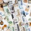 5*200cm Vintage Botanical Washi Tape, Fabric-Texture Repeat Pattern, Artistic Journal Decorations