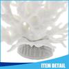 Colorful Coral Reef Decor, Mini Faux Coral Decor for Aquarium Decorations, 6.5x5.83inch (White)