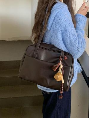 Korean Style Large Capacity Women's Retro Shoulder Bag - Autumn 2025 Versatile Tote