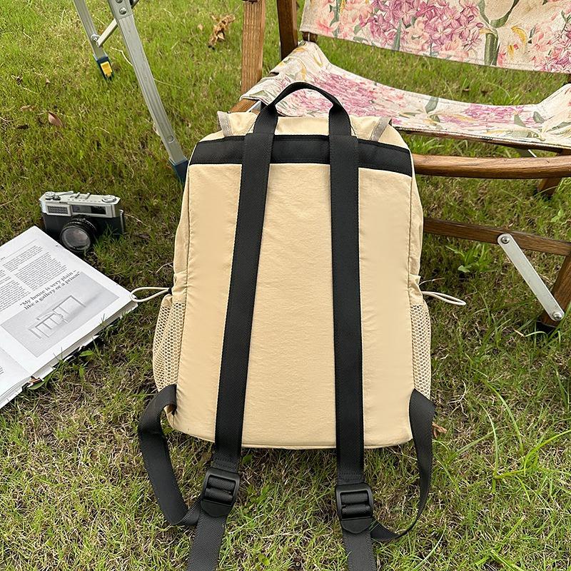 School bag new high value clear retro fresh backpack couple light travel mountaineering large capacity backpack