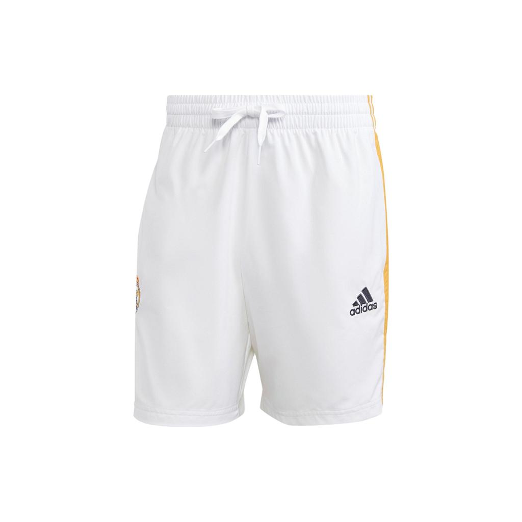 Adidas Real Madrid DNA Shorts Three Stripes Color Block Sports Casual Shorts Men Shorts White HY0614