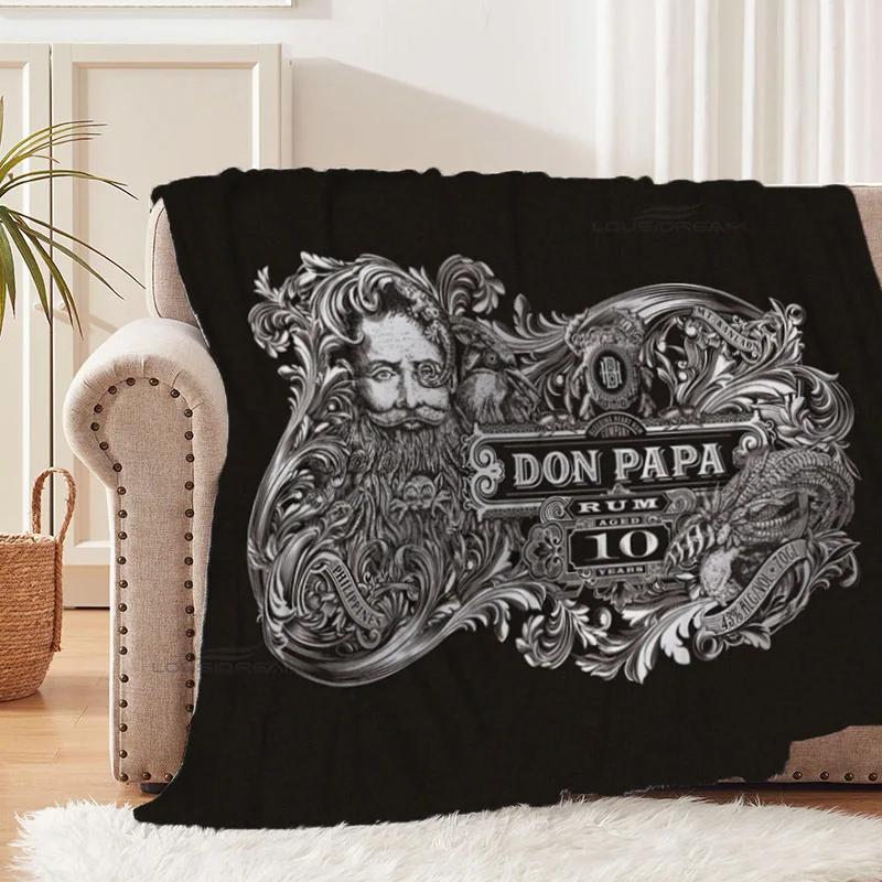 

Don Papa Rum Wine Art Patterns Blanket Animals Flannel Blanket Cosy Lazy Couch Cover Blanket Super Soft Sheet Mattresses 30x40in